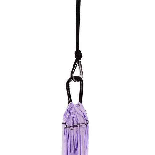 Imagen 7 de 9 de Trapecio Aéreo Para Yoga Color Morado Inversión Swing