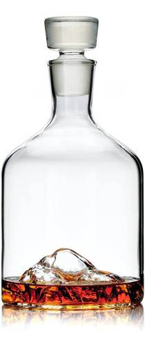 Whiskey Peaks Half Dome Decanter, 44 Fl Oz, Vidrio Soplado, 