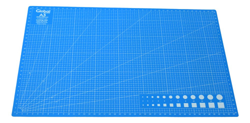 Tabla Plancha De Corte A3 Pvc 3 Capas 45x30cm Color Azul