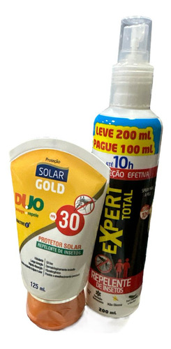 Repelente P/dengue 200 Ml + Protetor Solar C/repelente 125ml