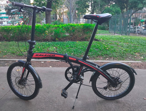 Bicicleta Plegable Raleigh Curve / 6 Velocidades / Rodado 20 Negro M (Usado)