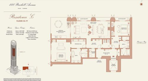Exclusivas Residencias 888 Brickell Ave By Dolce