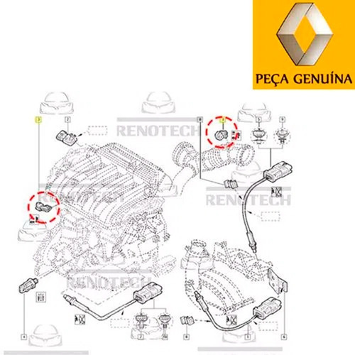 Sensor De Temperatura Do Ar Fluence 2.0 16v F4r 8200415410