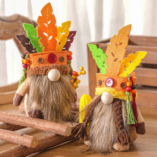 Adornos De Cabeza Enana Para Decoración Otoñal De Halloween,