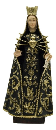Estatua Virgen Dolorosa 27 Cm - Oxolite - Made In Italy Policromado