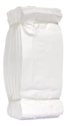 1.000 Saco De Papel Kraft Branco 3kg Liso Sem Impressão