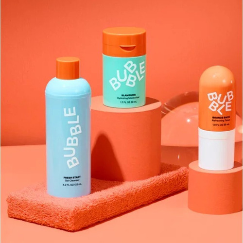 Bubble Skincare Kit Rutina Diaria De 3 Pasos Cuidado Facial