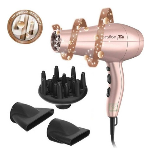 Secadora De Cabello Profesional Gama Keration Diva 3d