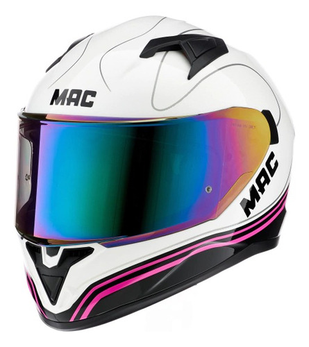 Casco Mac Ff825 Amy Ltda White/pink 