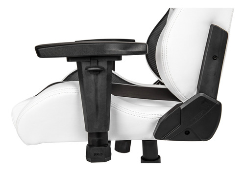 Imagen 6 de 8 de Silla de escritorio Akracing Arctica gamer ergonómica blanca, negra y roja con tapizado de cuero sintético