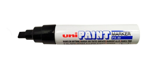 Marcador Permanente Uni Paint Px30 Negro De 4.0 A 8.5 Mm