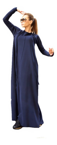 Moderno Vestido Largo Cálido Suave Para Mujer 5127