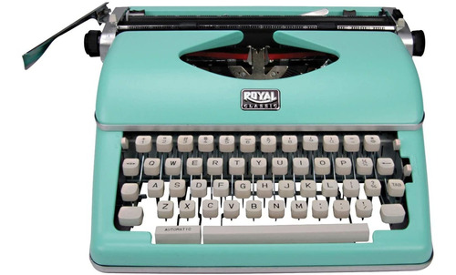 Máquina De Escribir Manual Royal 79101t (verde Menta)