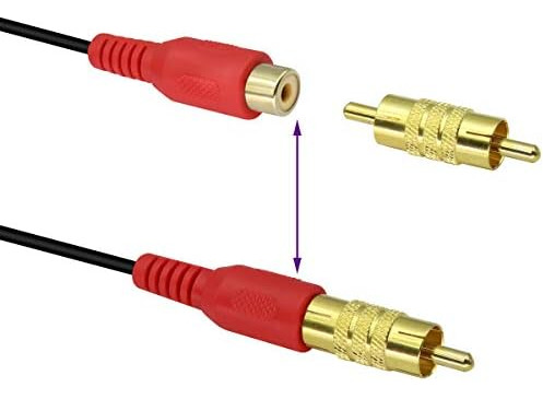 Conector Rca Macho Chapado En Oro - Acoplador Aaotokk