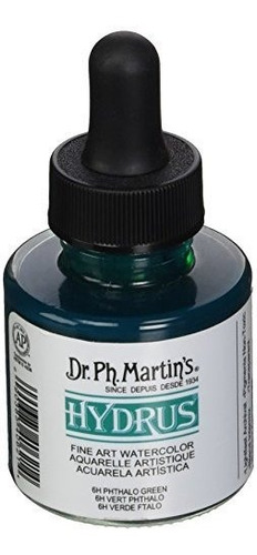 Acuarela Hydrus Dr. Ph. Martin's (1.0 Oz, Verde Ftalo)