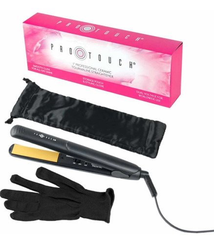 Pro Touch Plancha Profesional De Cerámica + Turmalina Color Negro