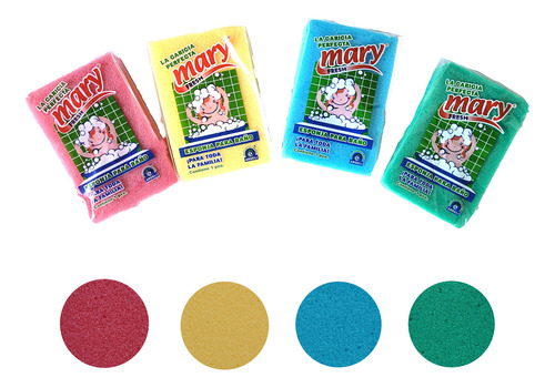 100 Esponja Para Baño Corporal Mary Fresh Ardeli Multiusos