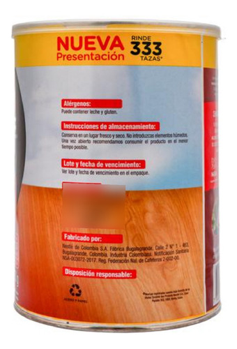 Nescafé Tradición Soluble 500g - g a $120