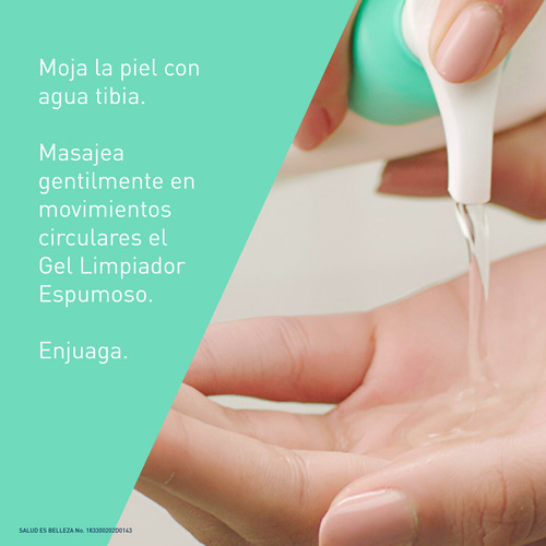 Gel Cerave Limpiador Espumoso Piel Normal A Grasa Sin Perfum