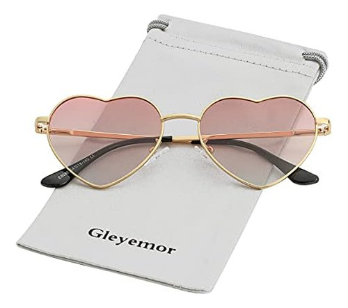 Anteojos De Sol Polarizados En Forma De Corazón Para Mujer,