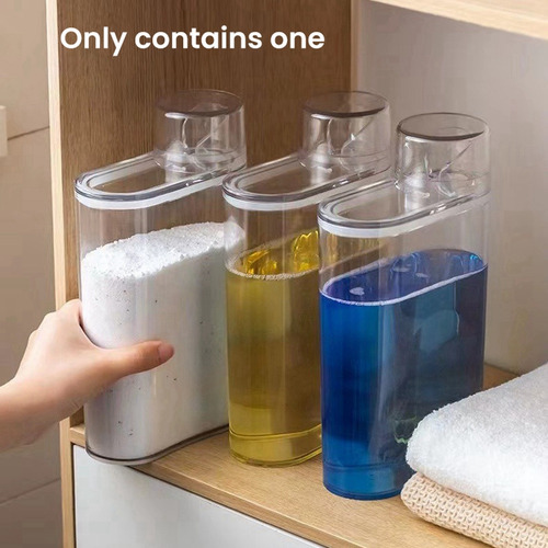 Dispensador De Detergente Para Ropa Transparente, Botella Se