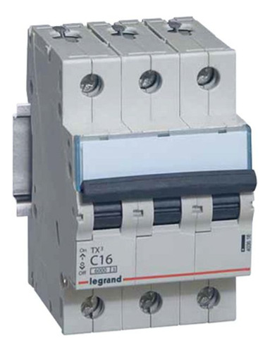 Interruptor Automatico 3p 25a Crv C 10 Ka Ref 407861 Legrand