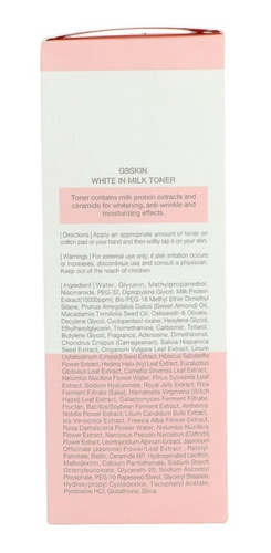 Imagen 3 de 5 de White In Milk Toner 300ml Original G9skin Kbeauty Outlet