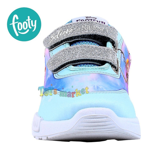 Imagen 6 de 10 de Zapatillas Con Luces Luz Led Zapatilla Frozen Disney Footy