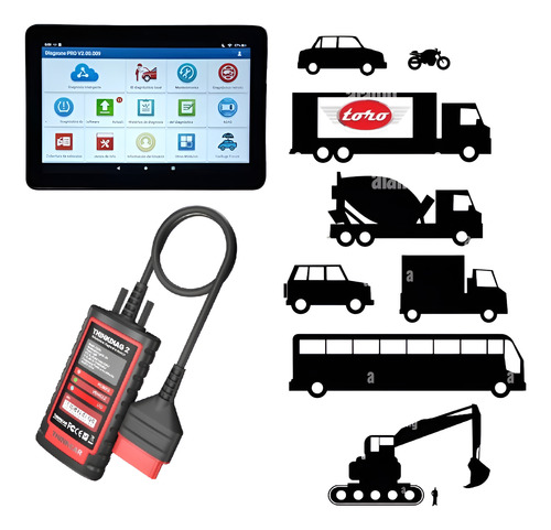 Thinkcar Diagzone Pro Combo Tableta Extensión No Thinkdiag 