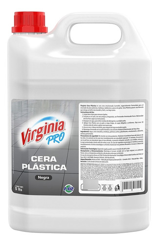 Cera Plástica Negra Virginia 5 Lts