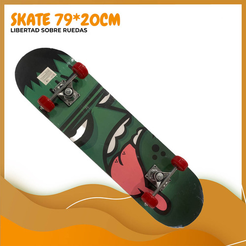 Tabla Skate Patineta Niño Unisex - Varios Diseños 79x20 Zombie