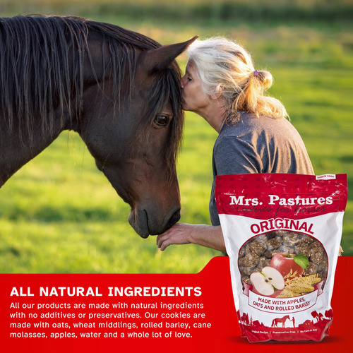 Galletas Prémium Naturales Para Caballos Con Manzana Y Avena