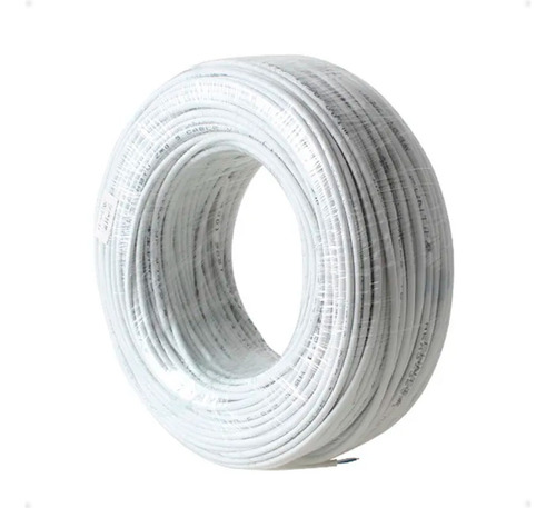 Cable De Cobre Flexible 2,00 Mm Blanco-rollo 100m Otec