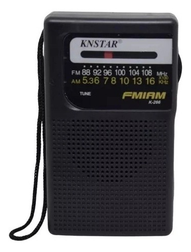 Radio Portátil Am Fma Pila A Batería O Conectada A Usb