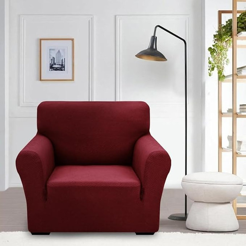 Fundas Para Sillón Set De 3+1+1 Rojo Burdeo