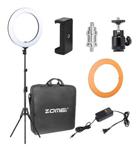 Imagen 5 de 10 de Aro De Luz Led 18 Pulgadas Zomei Tripode Youtube Tiktok