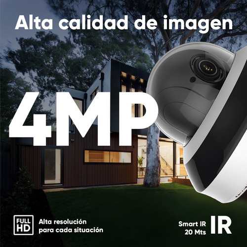Cámara de seguridad Hikvision PTZ-N2404I-DE3 HiLook con resolución 4MP visión nocturna incluida color blanco