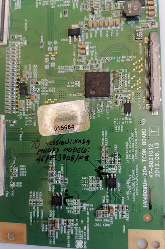 T-con Philips 46pfl3708/f8 Hv460wu*-20 Hv460wu2-200 (Usado)