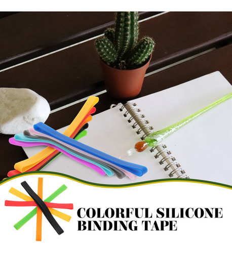 Lápiz Con Bandas De Silicona De Colores, Bandas De Encuadern