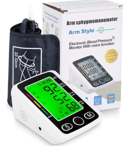 Monitor Electrónico Presión Arterial Función Voz Arm Style