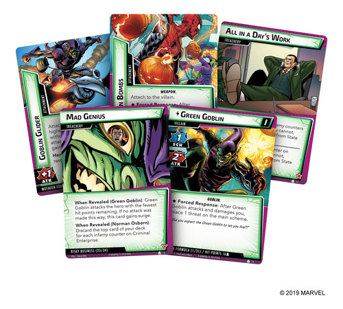 Jogo De Cartas Fantasy Flight Marvel Champions Green Goblin
