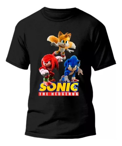 Polera Unisex Sonic Game Boom Algodon Estampado