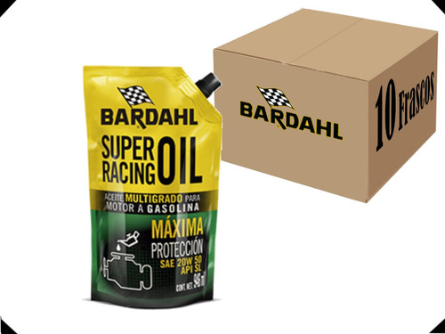 Lubricante Aceite Super Racing 20w50 946ml Auto 10 Piezas