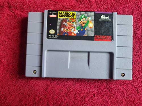 Mario Is Missing Cartucho Original Snes (Usado)