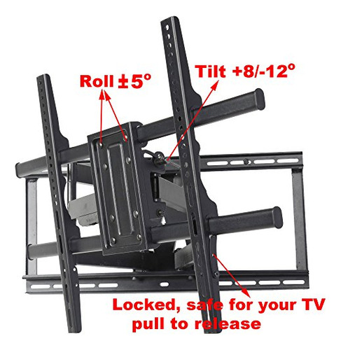 Full Motion Tv Support, 40 PuLG-90 Vesa 684x400