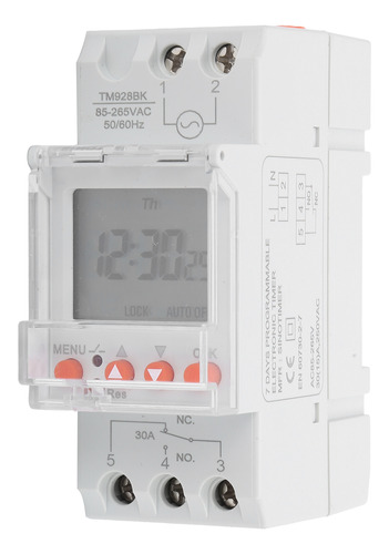 Temporizador Digital Analógico Programable Tm928bk, 24 Horas