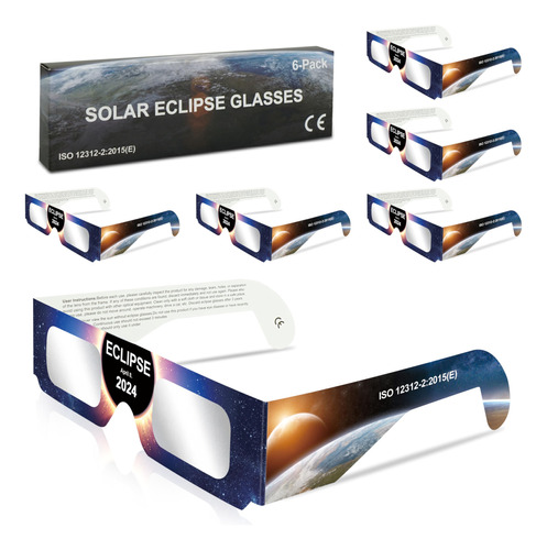 Gafas Para Eclipse Solar Aprobadas Por Sngeiron Aas En 2024,
