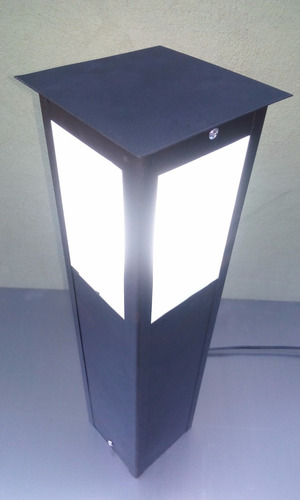 Farol De Pie 1 Luz Exterior Led Bajo Consumo 1145