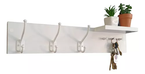 Perchero De Pared Con Estante Diseño Nordico Mundopino