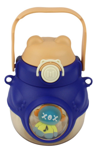Garrafa Infantil Orelinha De Gato Azul 950ml